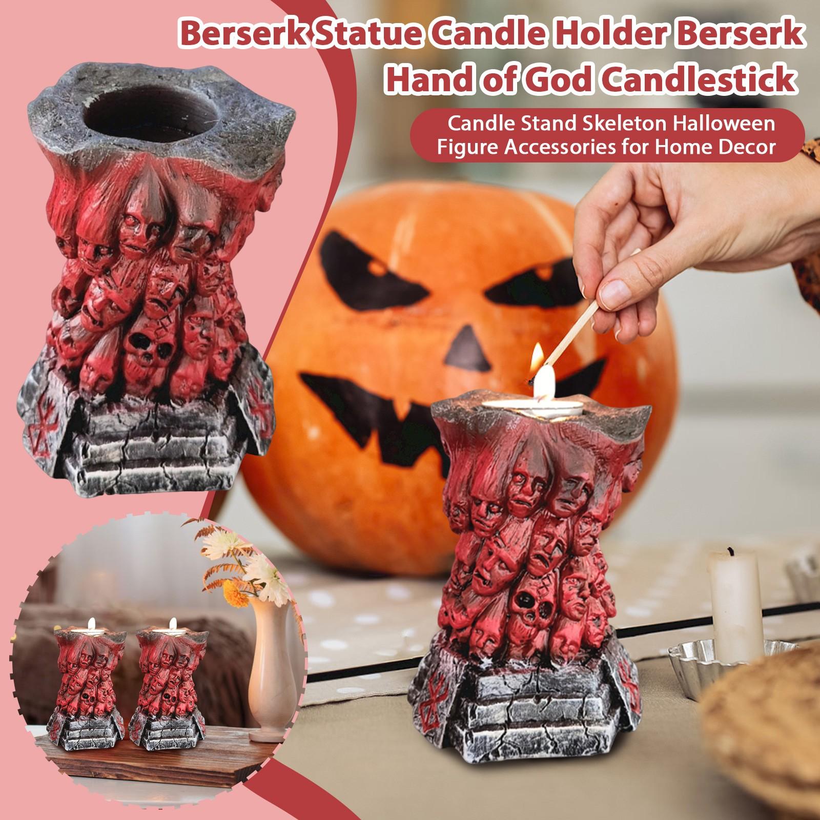

Statue Candle Holder Berserk Hand Of Candlestick Devil Berserk Figure Anime Hand Candle Stand Skeleton Figure Accessories For Home Decor One Size