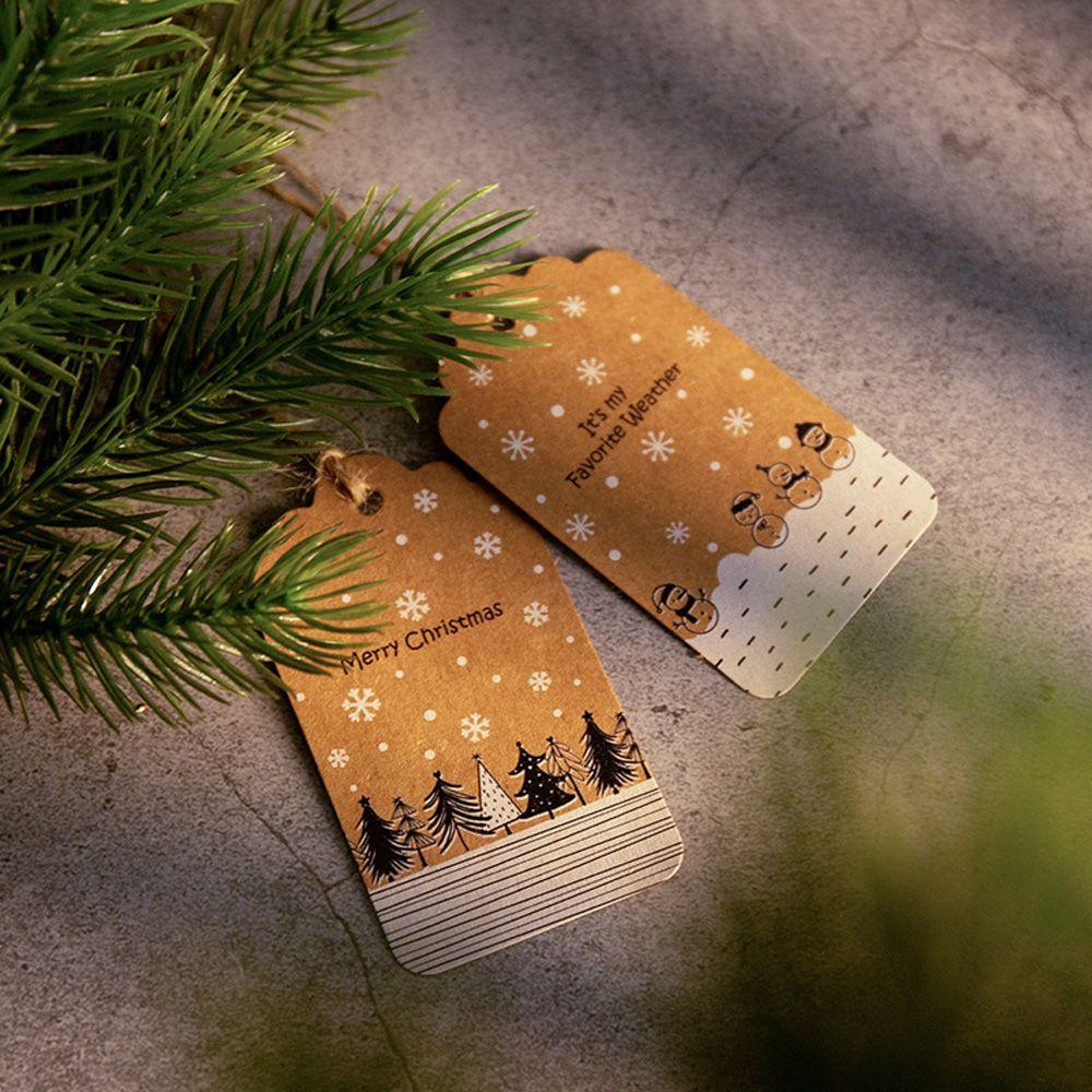 Decoration Wrapping Supplies Santa Claus Gift Wrapping Christmas Labels Hang Tags Christmas Tag