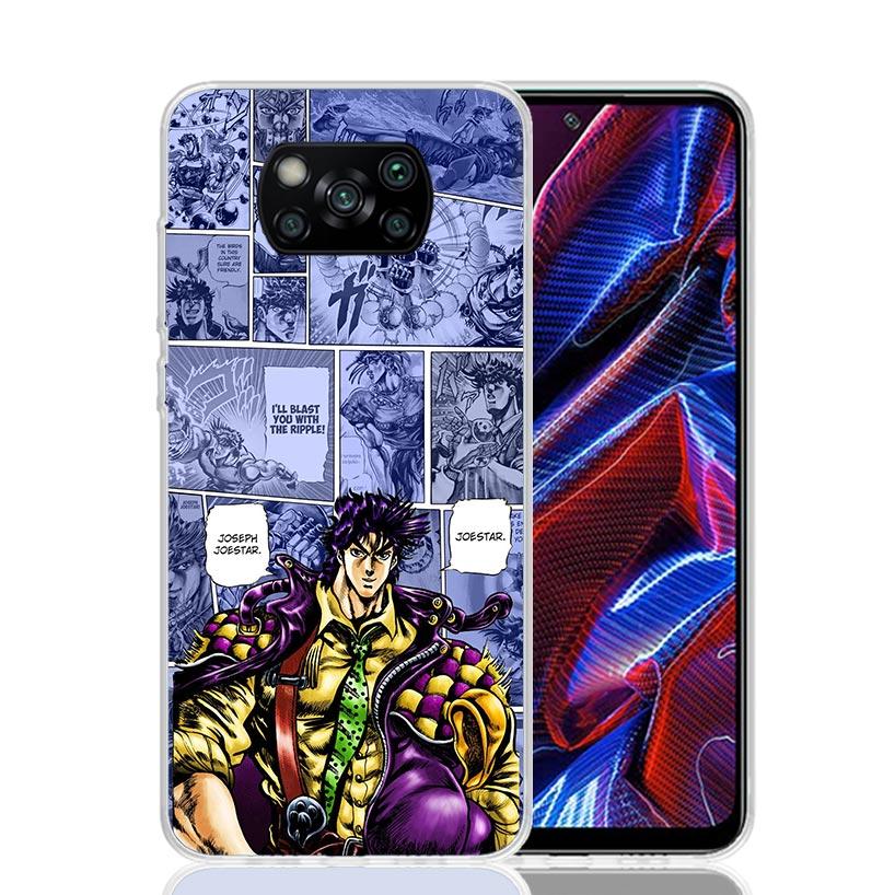 JoJo Bizarre Adventure Anime Case Phone Cover for Xiaomi Redmi Note 10 9 9S 8 8T 7 5 Pro Mi 12T 11T 10T 9T 12 11 Lite A3 A2 Tren