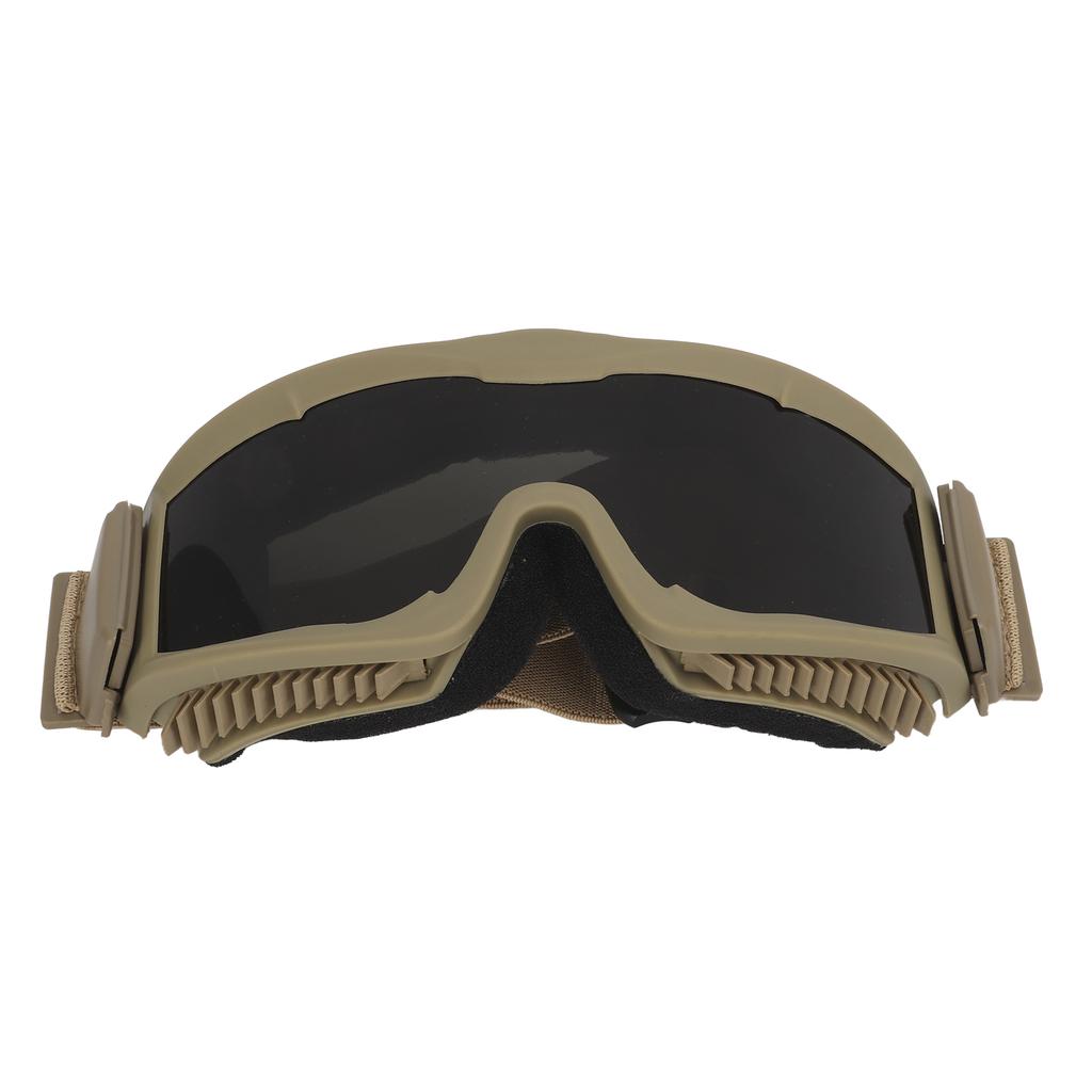 Outdoor Goggles Explosion Proof Safety Glasses with Interchangeable Lenses for Hunting ClimbingKhaki
