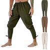 Herren Neue Sommer Freizeit Lange Hose mit Knöchelbändern - Mittelalterlicher Piratenstil