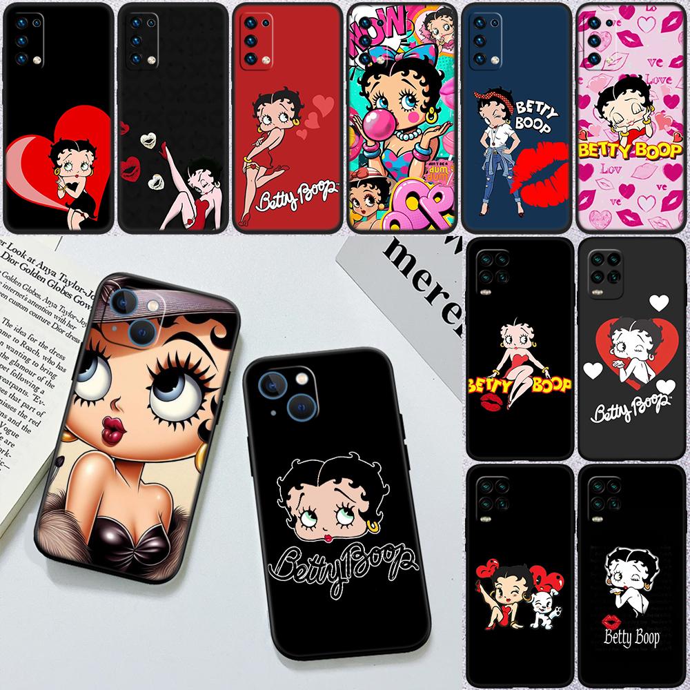 B-Bettys Art B-Boops Phone Case for Samsung Galaxy A11 A12 A13 A15 A52S A53 A55 A56 A70 A71 A72 A73 F06 F16 F56 S10 Plus S10e