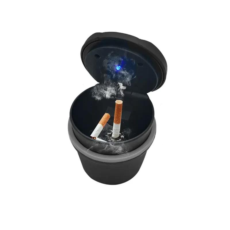 Car Ashtrays Portable Car Auto LED Light Cigarette Cigar Ash Cylinder For Peugeot 206 307 308 3008 207 208 407 508 508 407 2008