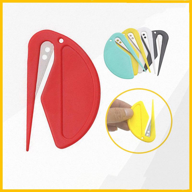 1pcs/5pcs Plastic Mini Letter Opener Portable Utility Knife Stitch Remover Pocket-Sized Craft Knife Mail Opener Paper Cutter