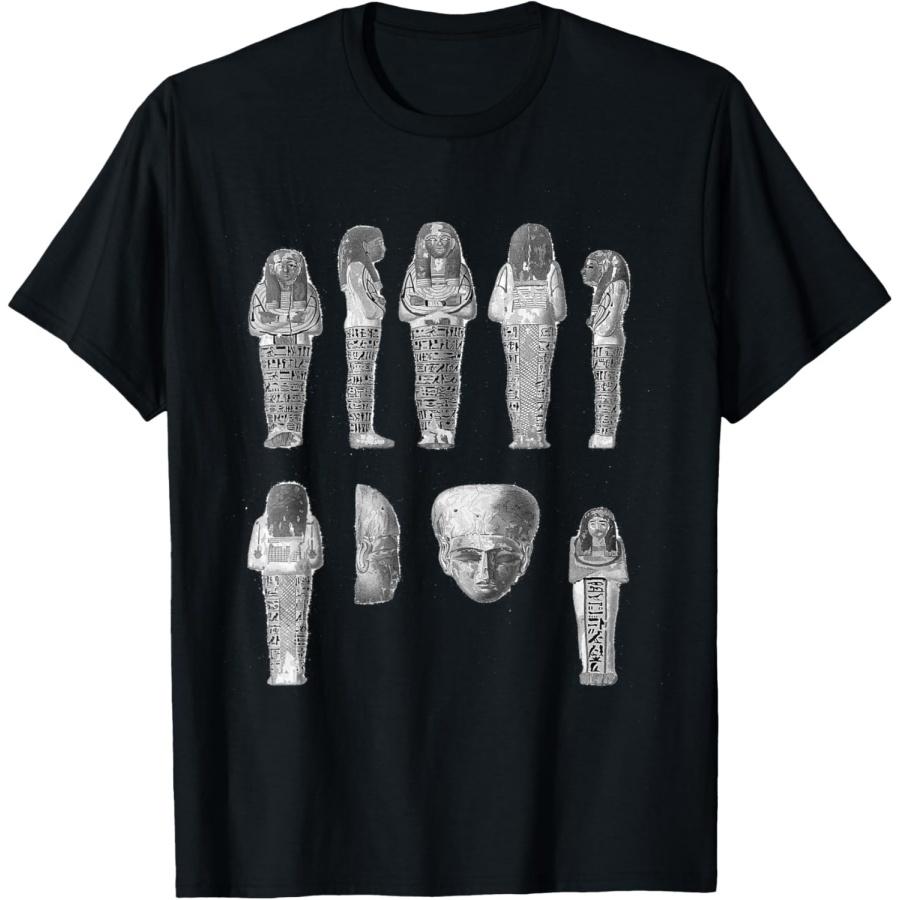 

Vintage Egyptian Mummy Sarcophagus Illustration (1821) T-Shirt S