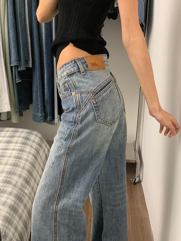 Spring 2026 Women s Washed Retro Micro-Flare Bell Bottom Jeans 3XL (144-161 lbs)