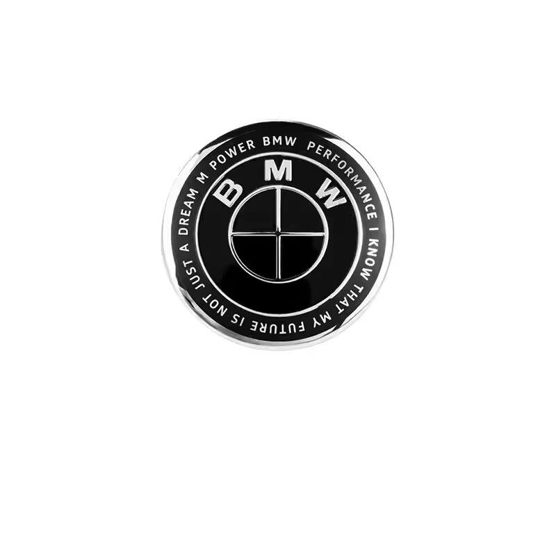 For BMW M E46 E90 E60 Car Sticker 1Pcs 45mm Car Steering Wheel Badge Emblem Sticker Auto-Styling For BMW E36 E46 E53 E90 E60 E61  X1 X3 X5 X6 F XGNST1