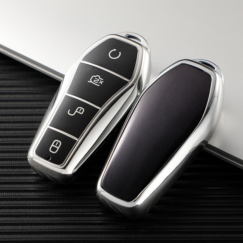 BYD Key Case for 22 Qin Plus DMi, EV/e2/d1, Dolphin, e3, Yuan Pro - Full Coverage Shell
