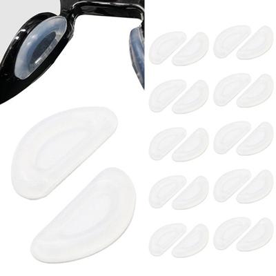 Nose Pads D-shaped Soft Silicone Anti-slip Lightweight Hypoallergenic Adhesive Glasses Nose Pads