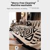 Fashion Vintage Interlocking Sofa Protector Comfort Warm Sofa Cover Non-Slip Sofa Blanket