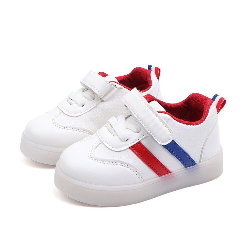 2022 Kids' Korean Luminous Sneakers - Boys' and Girls' Casual Shoes with Colorful Flashing Lights