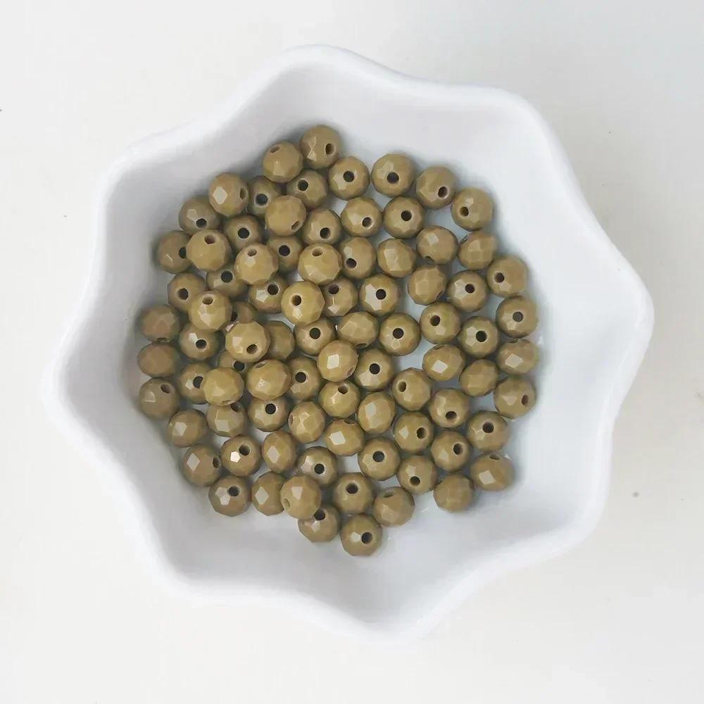 50 Stück Kristall Rondell Facettierte Glasperlen Für Schmuckherstellung DIY Damen Armband Halskette Schmuckzubehör 4*6mm