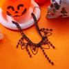 Vintage Halloween Necklace Red Black Crystal Blood Drop Chain Fringe Multi-Layer Gothic Choker Jewelry For Women Men Party Gifts