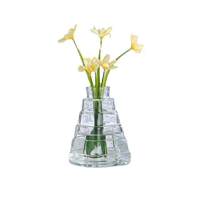 Creative Glass Vase for Flower Arrangements and Home Decor - Ideal for Dried Flowers, Desktop Display, and Hydroponic Plants