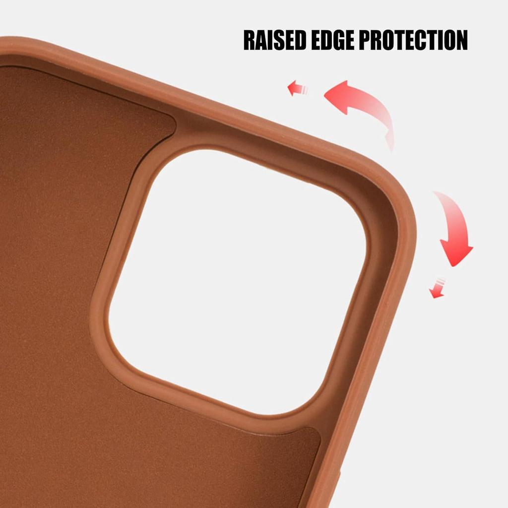 iPhone 17 Leather Magnetic Stand Case with Card Slot