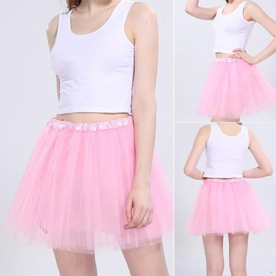 Minifalda de Malla en Capas Falda Línea A Diseño de Color Sólido Cintura Alta Elástica Falda Corta con Forro Trabajo Ocio Falda de Playa