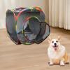 Square Foldable Outdoor Mesh Cat Tunnel Breathable Summer Kitty Tent with Play Tunnel Interactive Pet Play Cube Toys