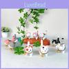 Wooden Handcrafted Carved Dog Figurine Cute Bell Desk Decor For Gifts And Home Office
