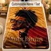 Flannel BlanketThe Weeknd Custom Name Text Personalized Soft Warm Throw Blanket Home Decor Gift