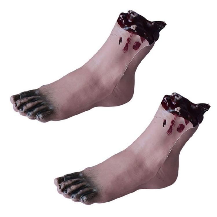 Simulation Hand Creepy Finger Foot Scary Props Halloween Party Decoration Supply