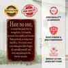 Vintage Metal Poster Wall Art, Motivational Quote Sign Hate No One for Home Decor