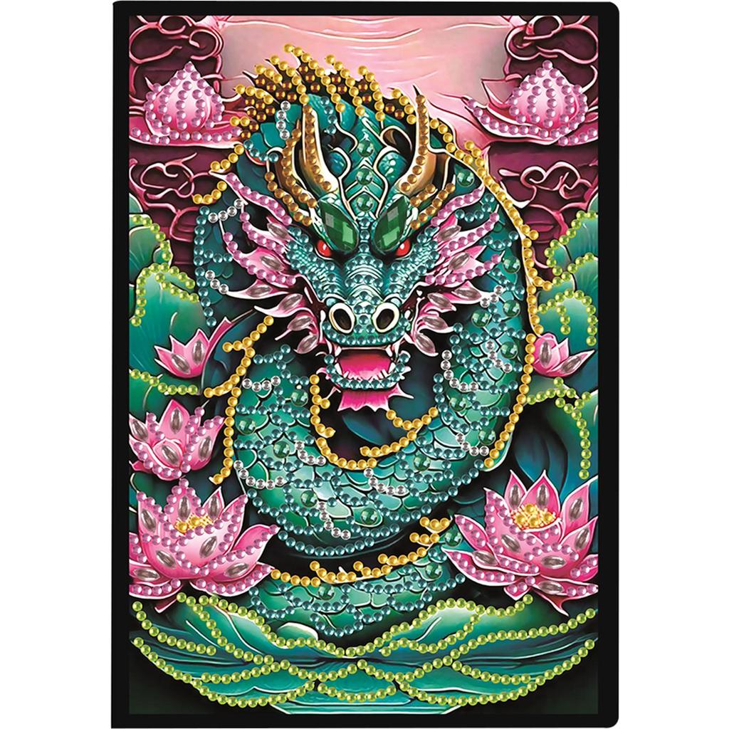 50-Page A5 Size 5D DIY Diamond Art Painting Notebook Kit Crystal Notepad Sketchbook for DIY Gifts and Festive Occasions