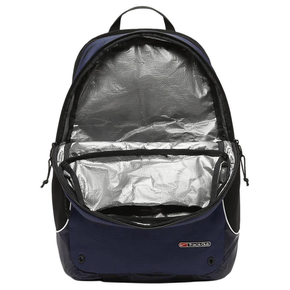 Nike Fabric Backpack Regular Unisex Deep Navy Blue & Black & Mountain White Casual HF9418-427