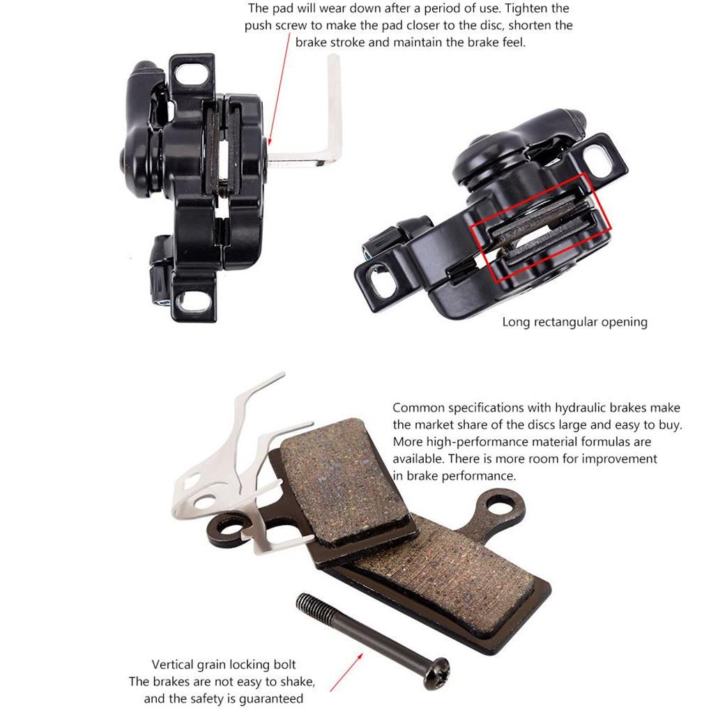 Fahrradbremse Wasserdicht Verschleißfest Scheibenbremse Professionell Rostfrei Luftkupplung Fahrrad Vorder-/Hinterradbremse Outdoor Ersatz