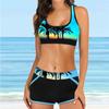2023 Custom Print Women's Wide Strap Bikini Swimsuit