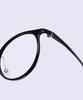 Alloaiweeo [Air Flex] Al6405 0909G Airflex Ultra-Lightweight Semi-Oversized Round Black Eyeglass Frame Blue Light Lens Selection