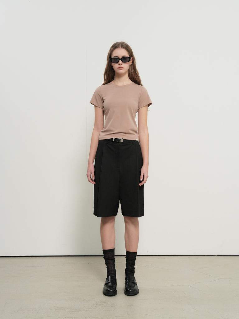 GENERALIDEA Soft Slim Fit T-Shirt [Beige] / Wbe3L01503