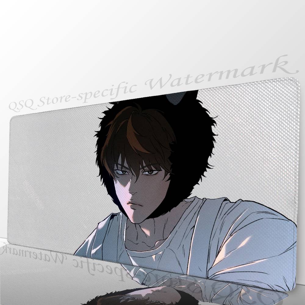 Manga Kwon T-Taekjoo Mousepad Non-slip Suitable For Office Computers Laptops E-sports Game Desk Mats XXL Keyboard