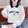 New Polo Collar Sweatshirt for Women Plus Size Women's Design Niche Korean Style Loose Early Autumn Coat Top