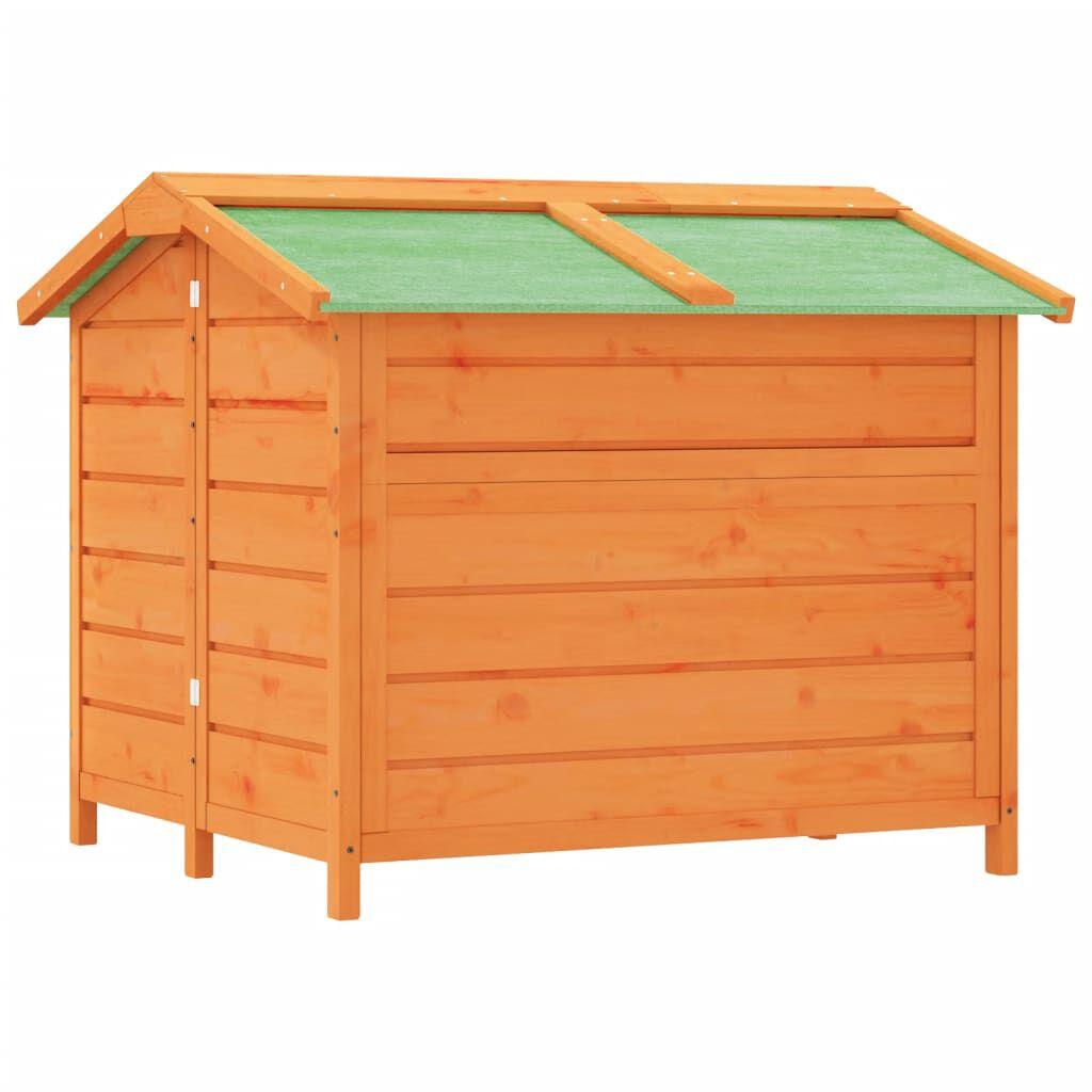 vidaXL Dog Kennel, Brown, 96 x 87 x 80.5 cm, Solid Pine Wood