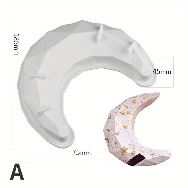 Diamond Moon Mousse Cake Silicone Mould Moon Rabbit Mid-Autumn Festival Pudding Rabbit Moon Cake Jelly Mould