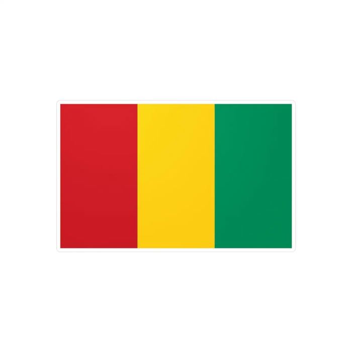 Autocollant - Multicolore - Drapeau Guinée - 3 cm - PVC - 1000 pièces