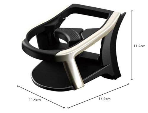 Tsuchiya Yac (SY-L3) Lexus 10 Series NX Air Conditioner Drink Holder, Driver's Seat, Black, 17cm Long x 13.4cm Wide x 17.2cm High