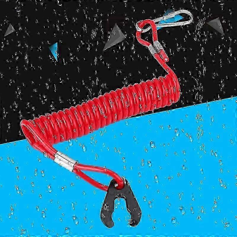2026 Emergency Safety Tether with Replacement Kill Switch for Off-road Vehicles Motorcycles Lawn Mowers and Outboard Motors