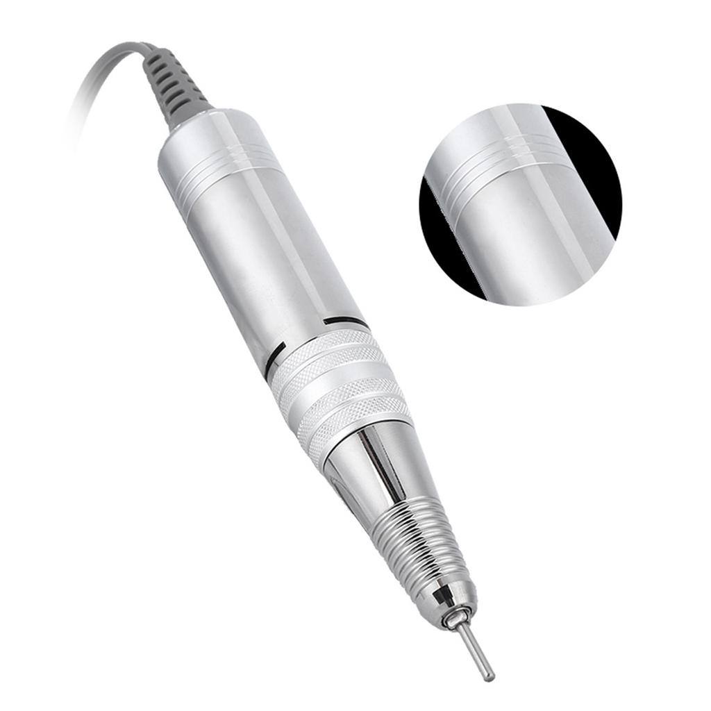 Electric Nail Cutter Handpiece, 35000 RPM Manicure Nail Drill with Metal Pen, Manicure Nail File Nail Drill Replacement Handle for Electric Nail Polis