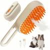 "3-In-1 Cat Brush With Steam, Steamy Cat Brush, Cat Steamy Brush, Cat Hair Brush With Water, Multifunctional Pet Spray Massage Comb, Steam Brush