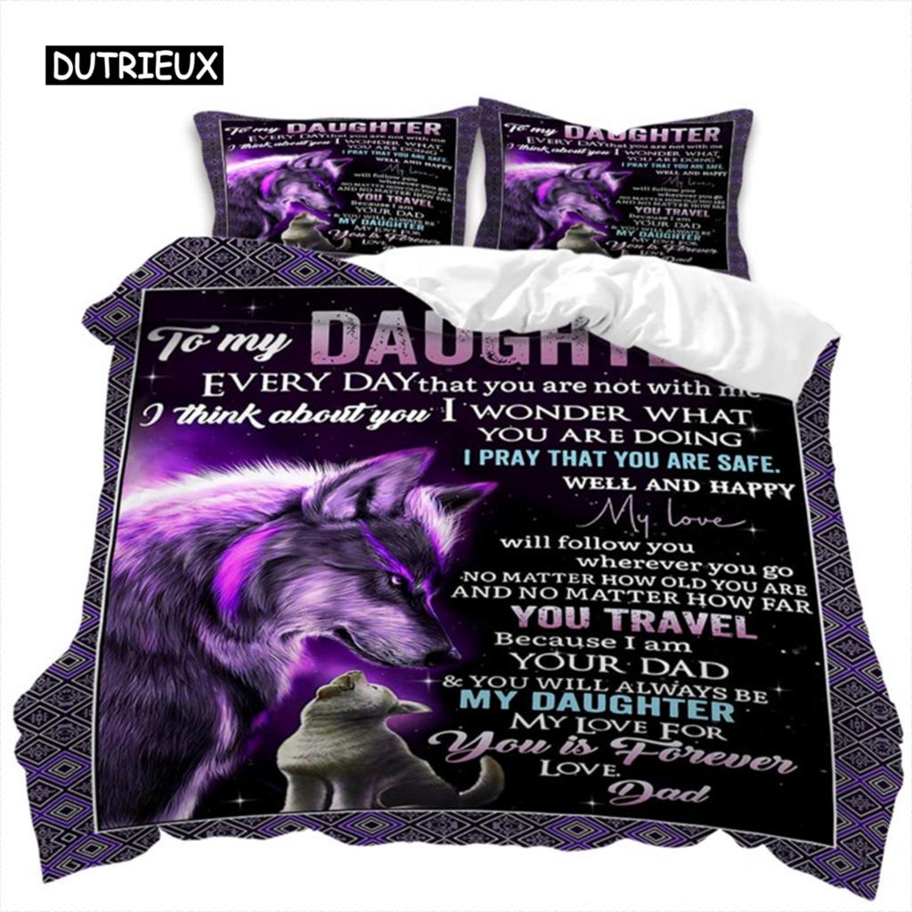 Love Letter Duvet Cover Abstract Word Print Comforter Cover Animal Theme Bedding Set The Meaningful Gift For Family And Friends