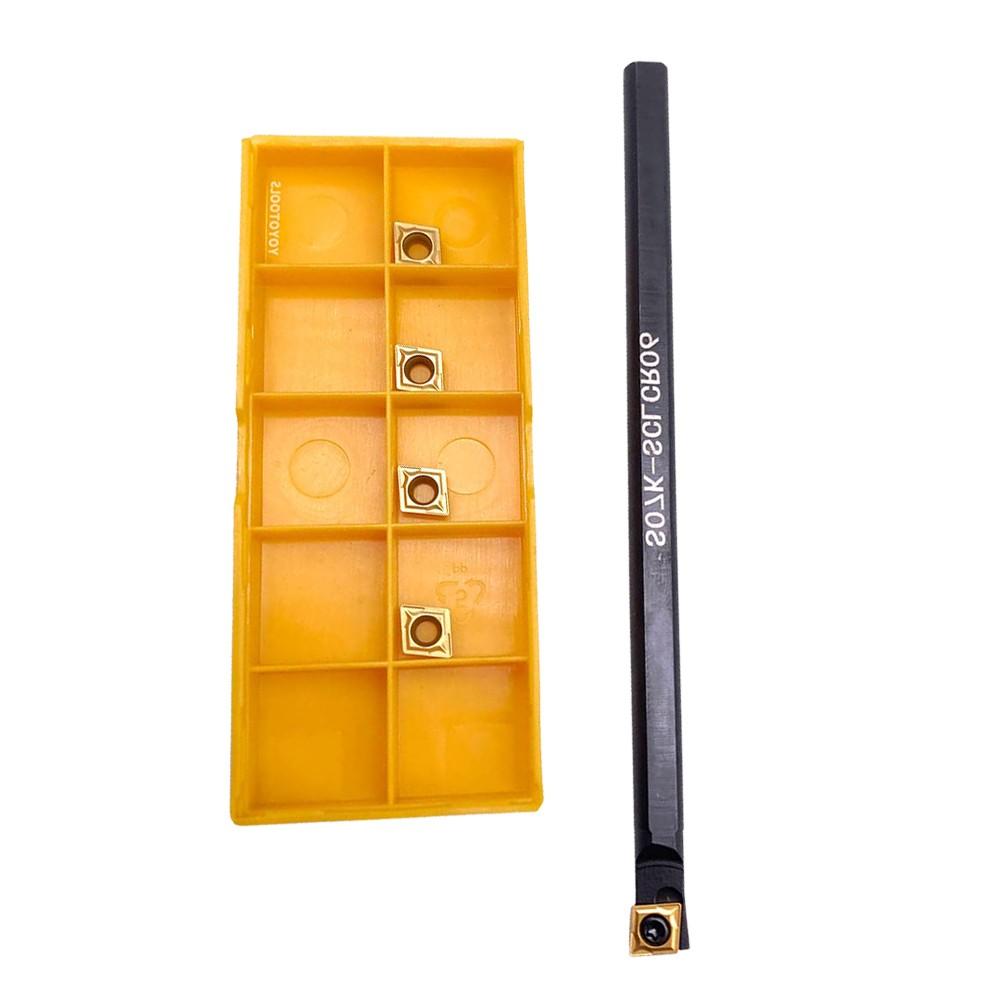 

Свердлильна штанга S07K-SCLCR06 з 5 шт. CCMT060204 CCMT2(1.5) Твердосплавні пластини з ЧПУ