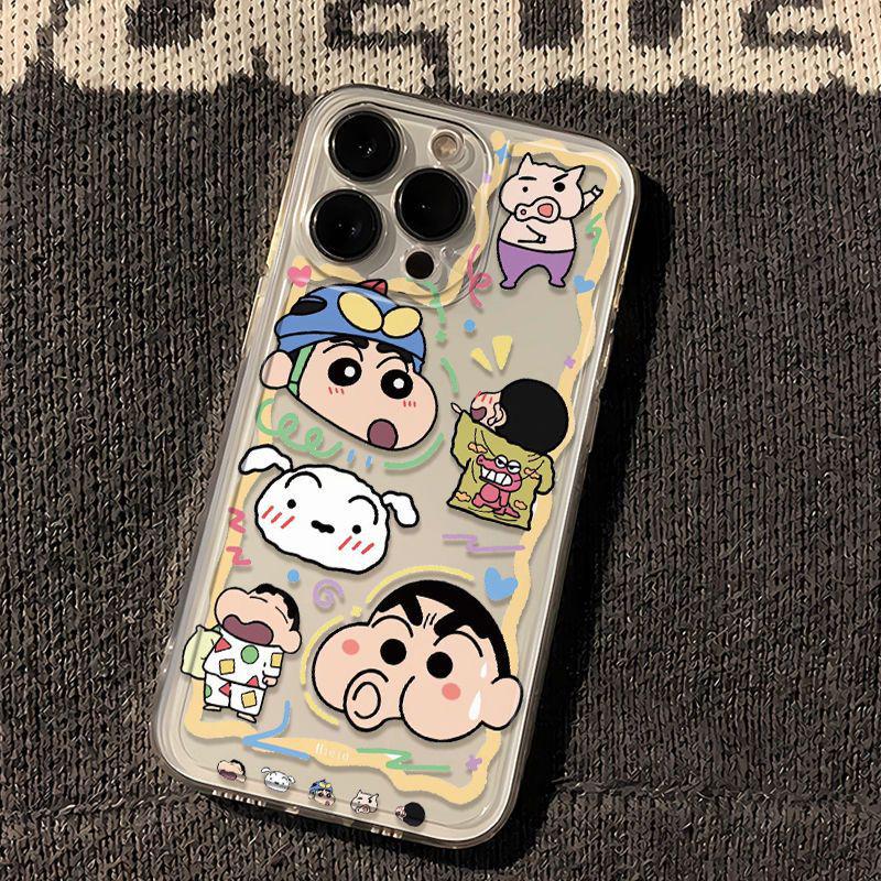 Pachacorgi Shin-chan iPhone 17/16 Pro/15/13 Pro Max/11/XS Transparent Case for Women