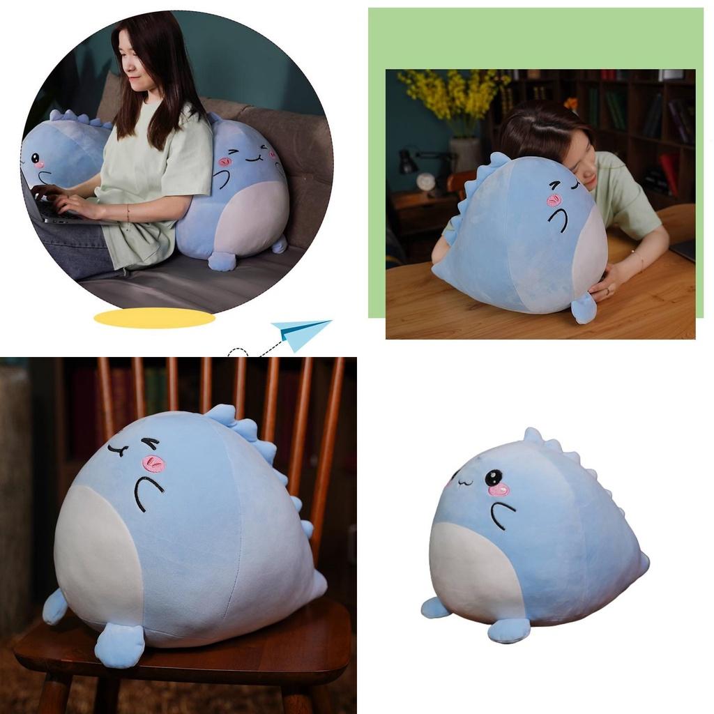 Squishmallow Dinosaur Plush Toy Super Soft Short Plush Blue/pink 20cm/7.87in