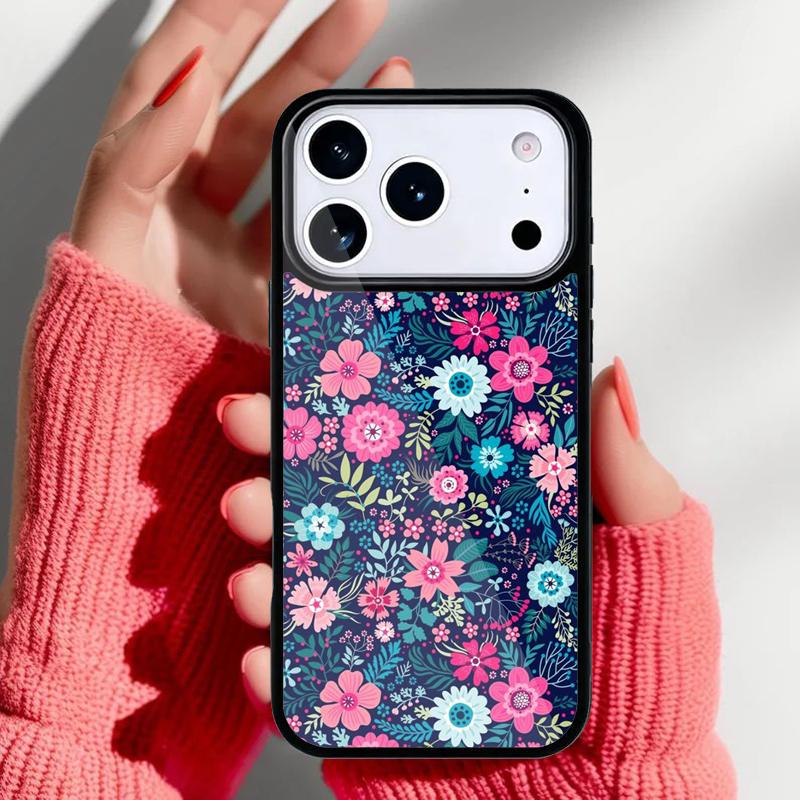 Tropical Flowers Phone Case for iPhone 17 Air 16e 15 14 13 Pro Max Back Cover for 12 11 Pro Coque