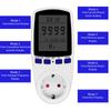 220V Digital LCD Power Meter Wattmeter Socket Wattage Kwh Energy Measuring Outlet EU Plug Overload Protection 7 Display Models
