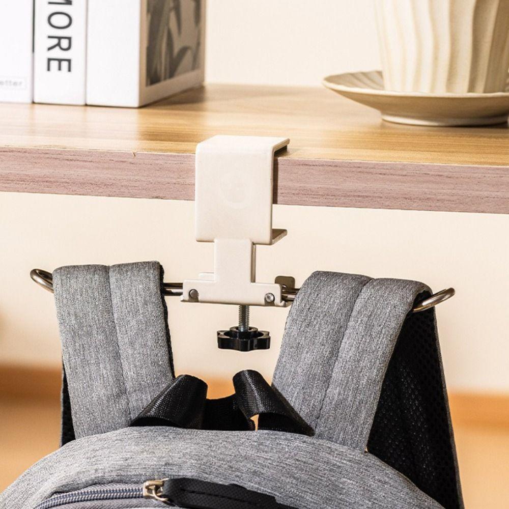 Removable Table Hook Portable Backpack Storage Hook Mobile Hanging Bag Hook  Student Desk