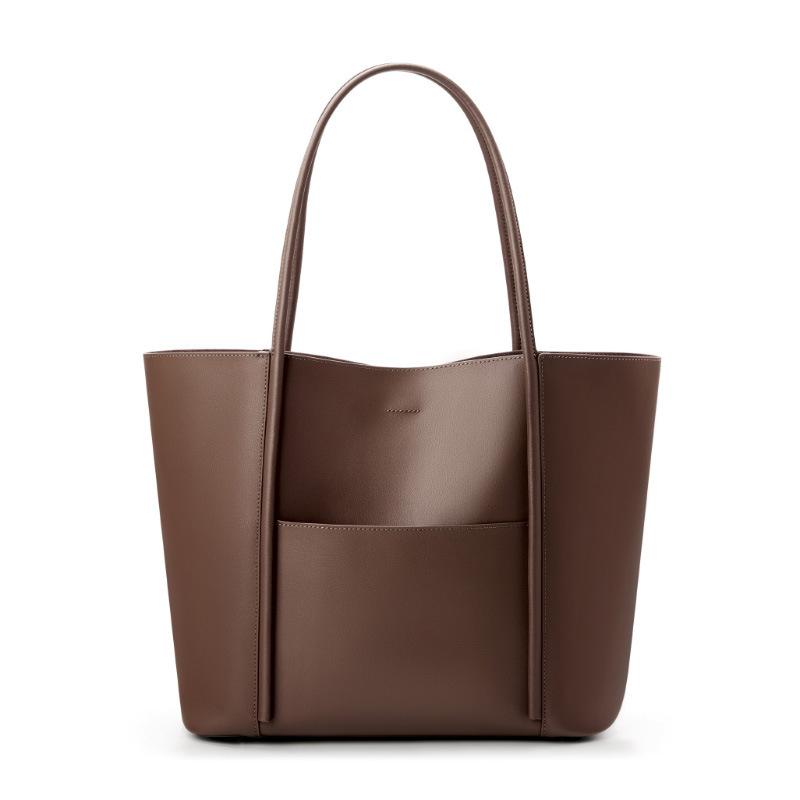 Big bag women's genuine leather women's bag cowhide new women's shoulder bag underarm large-capacity commuting high-end tote bag women
