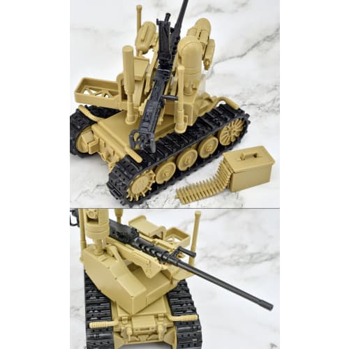 Tomytec Little Armory LD049 UGV Armed Robot System 2: Caliber Carrier 1/12 Scale Pre-painted PS Assembly Kit (Product Number: 329985)