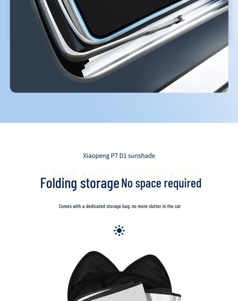 XPeng Mona Sunroof Sunshade & Heat Insulation Board for m03P7/P5/G3/G6